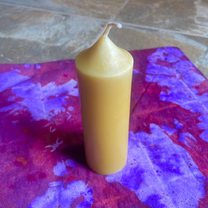 Large Beeswax Pillar Candle