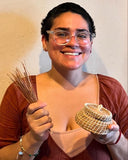 Handmade Ponderosa Pine Needle Basket by Mirii