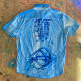 Limited Edition Blue Vibration Be Here Now Shirt, Medium