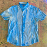 Limited Edition Blue Vibration Be Here Now Shirt, Medium