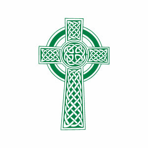 green celtic cross background