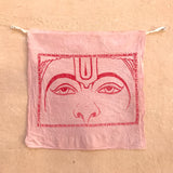 Hand Dyed Hanuman Eyes Flag
